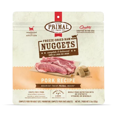 Primal FD Pork Nuggets Cat 5.5oz