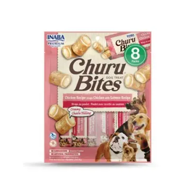 Inaba Dog Churu Bites Chicken Recipe Wraps Tuna W/Salmon 1.05oz(3packs)