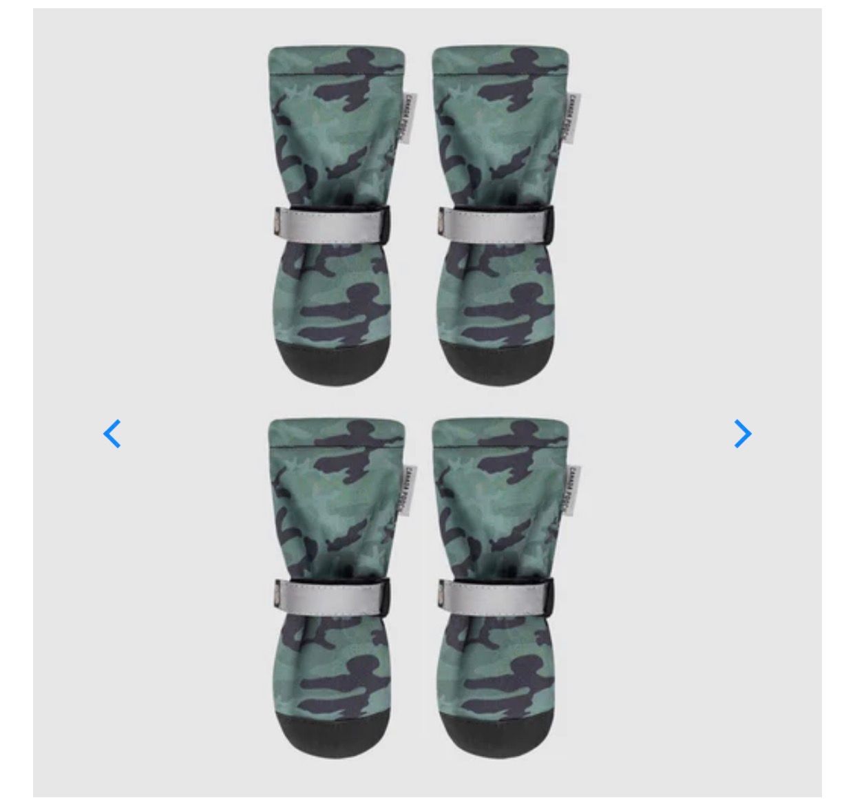 Canada Pooch Soft Shield Boots Green Camo Size 3