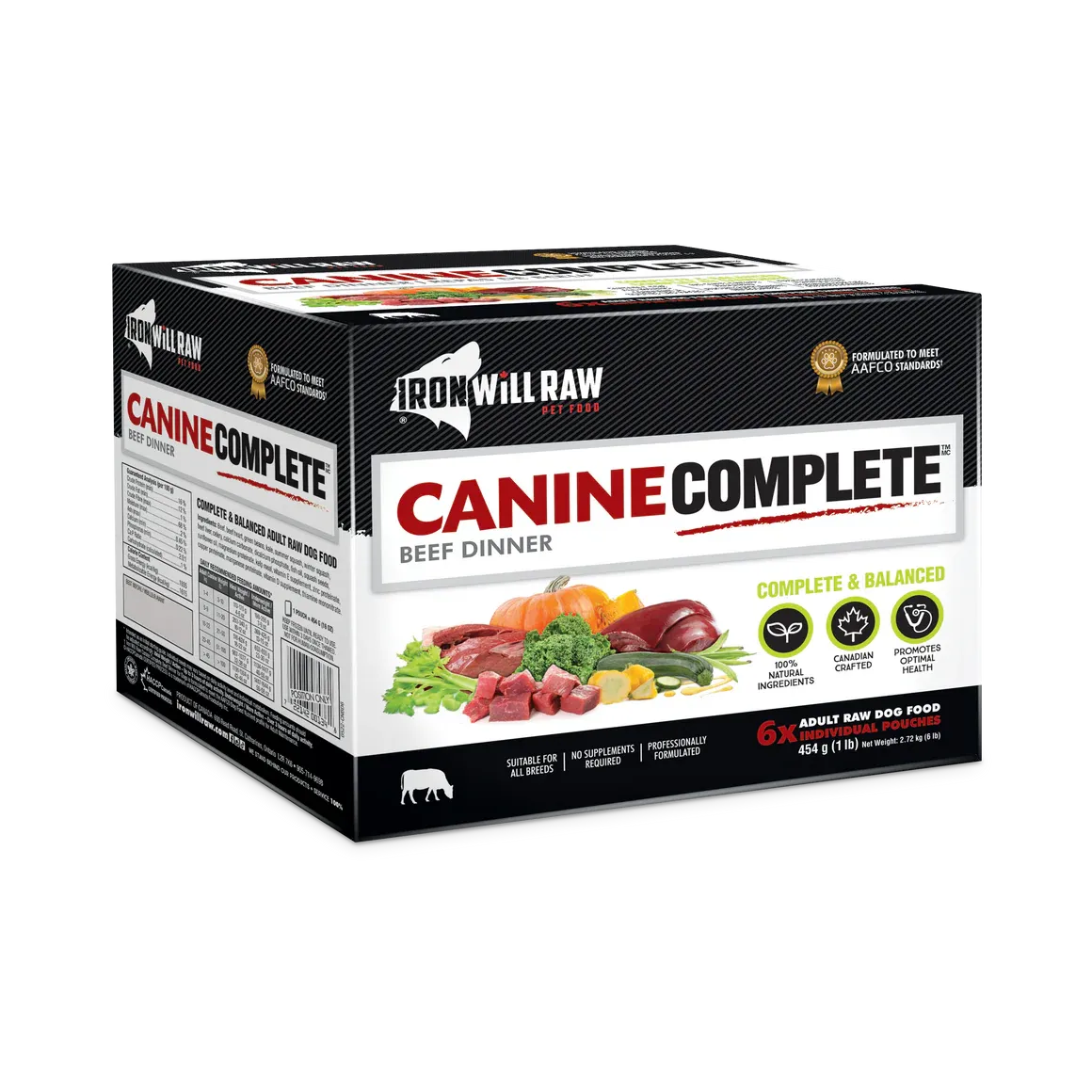 Iron Will Dog Complete Beef Dinner 6×1LBs