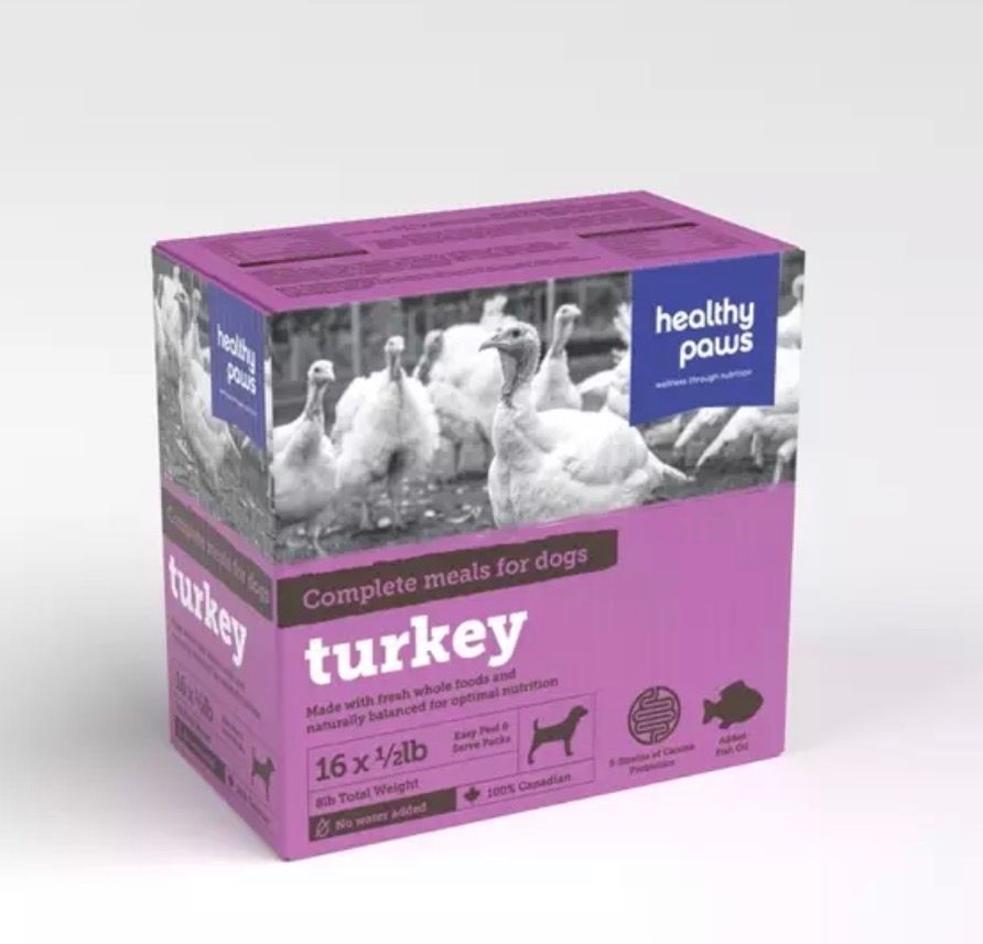 Healthy Paws Dog Complete Turkey 16×1/2 lb