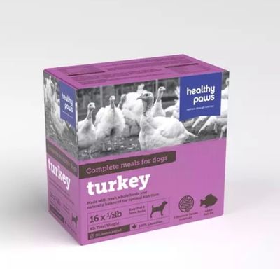Healthy Paws Dog Complete Turkey 16×1/2 lb