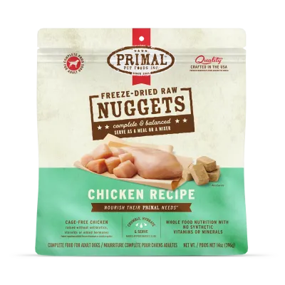 Primal Freeze Dried Chicken Nuggets Dog14oz