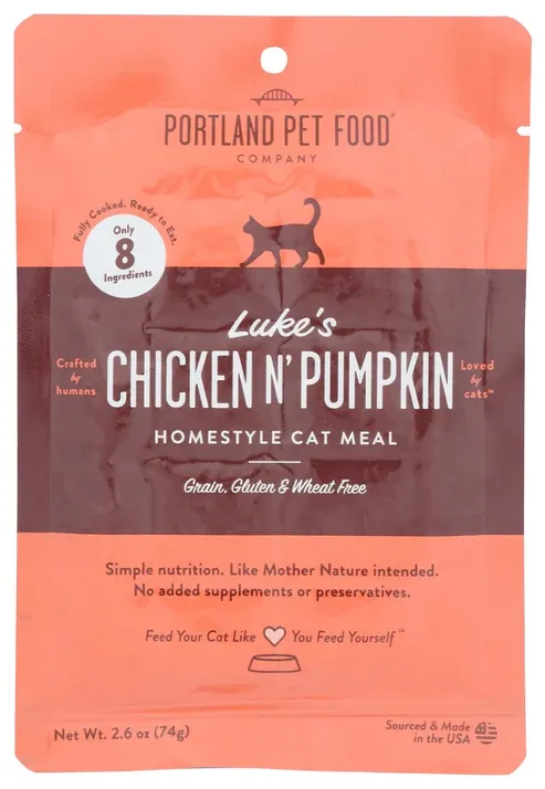 Luke's Chicken N' Pumpkin Cat Meal 74g(2.6oz)