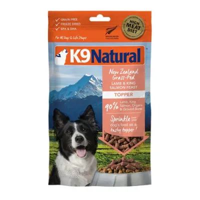 K9 Natural Dog FD Lamb &amp; King Salmon Feast Topper 100g