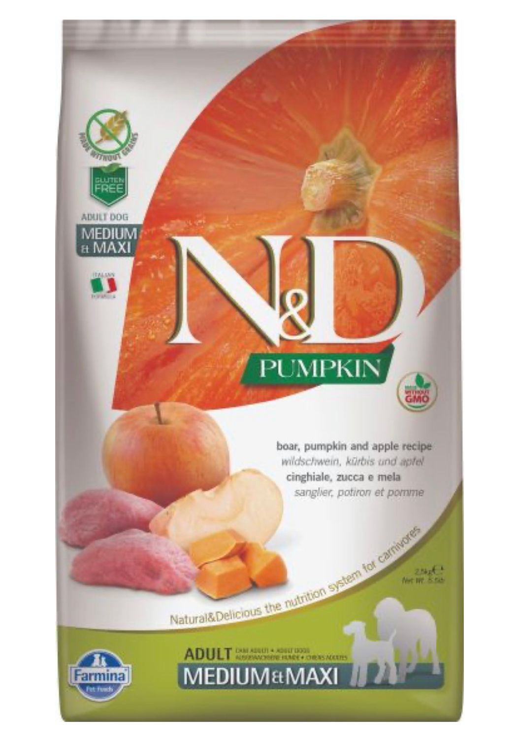 Farmina Dog Med Boar Apple 2.5KG