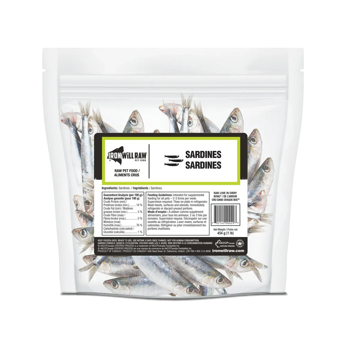 Iron will Sardines 454g