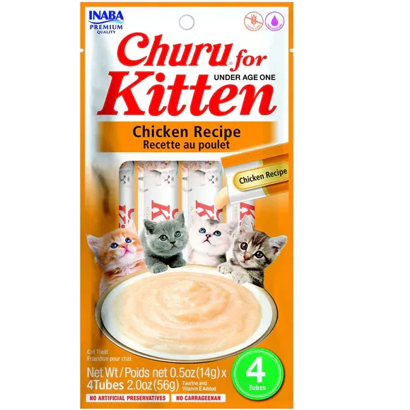Inaba Cat Kitten Churu Chicken 2.0oz