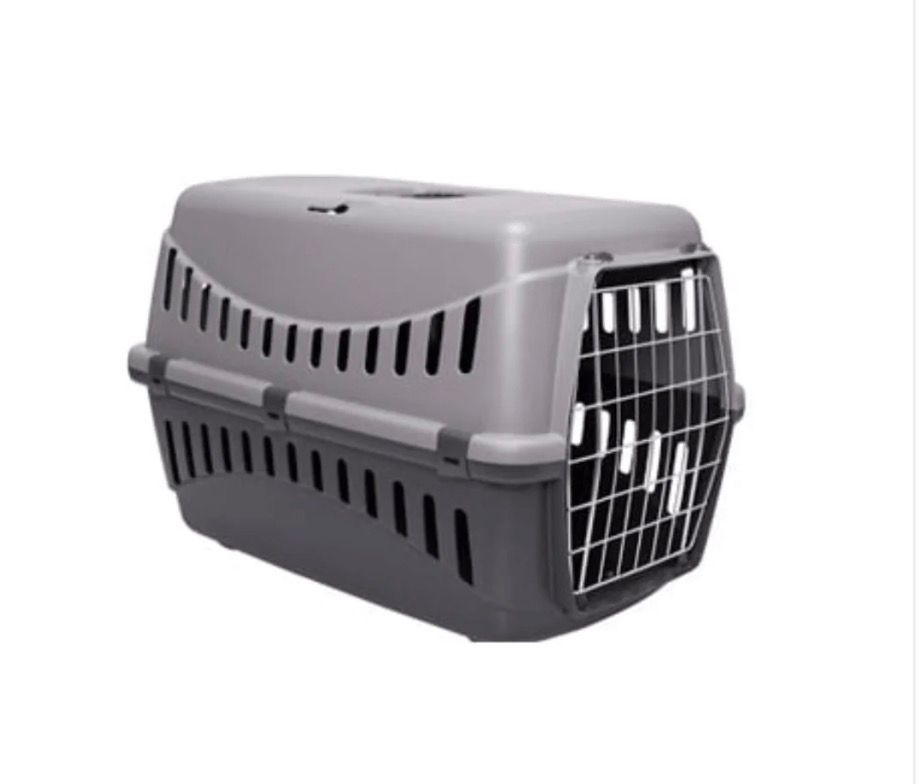 Bergamo Gipsy Large Metal Door Pet Carrier Grey Dog 58×38×38cm