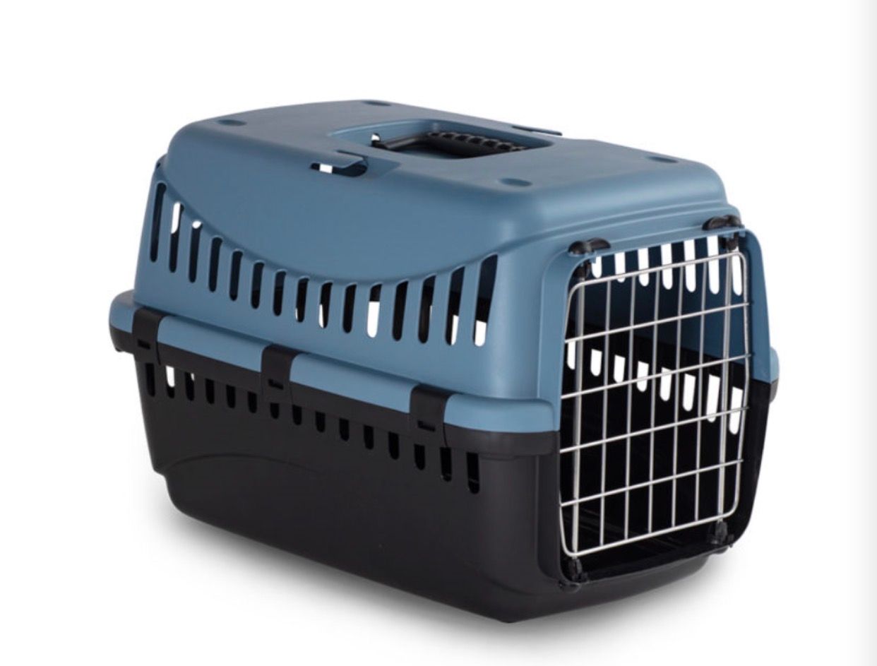 Bergamo Gipsy Eco Smalk Metal Door Pet Carrier Laguna Blue Dog 46×31×32cm