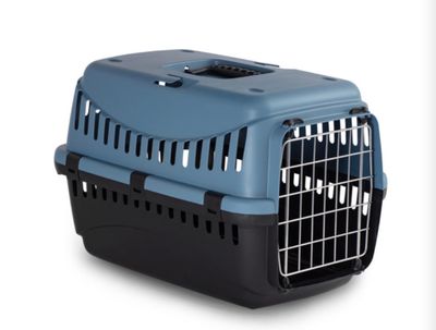 Bergamo Gipsy Eco Smalk Metal Door Pet Carrier Laguna Blue Dog 46×31×32cm