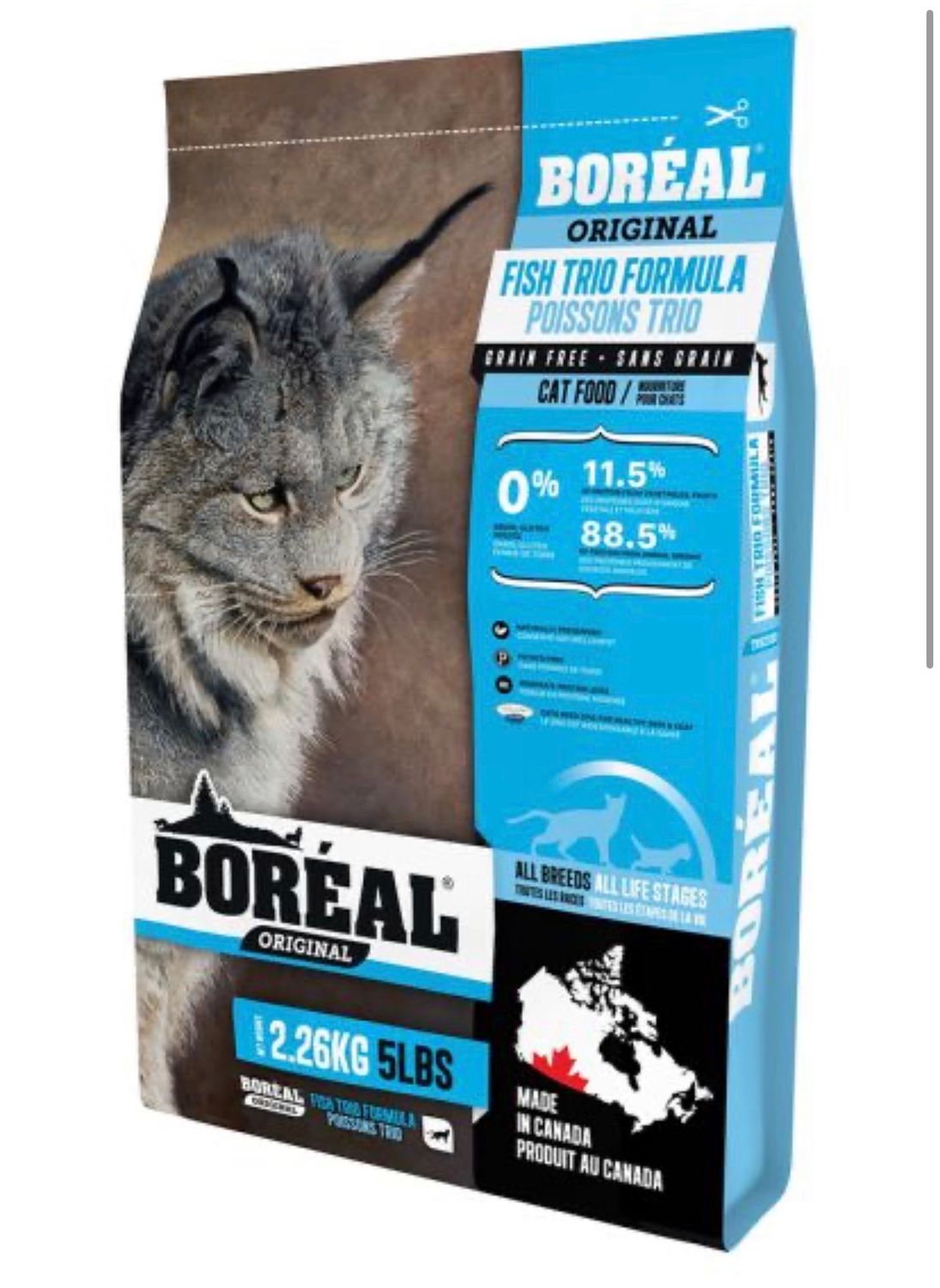 Boreal Cat Grain Free Original Fish Trio 2.26kg(5lb)