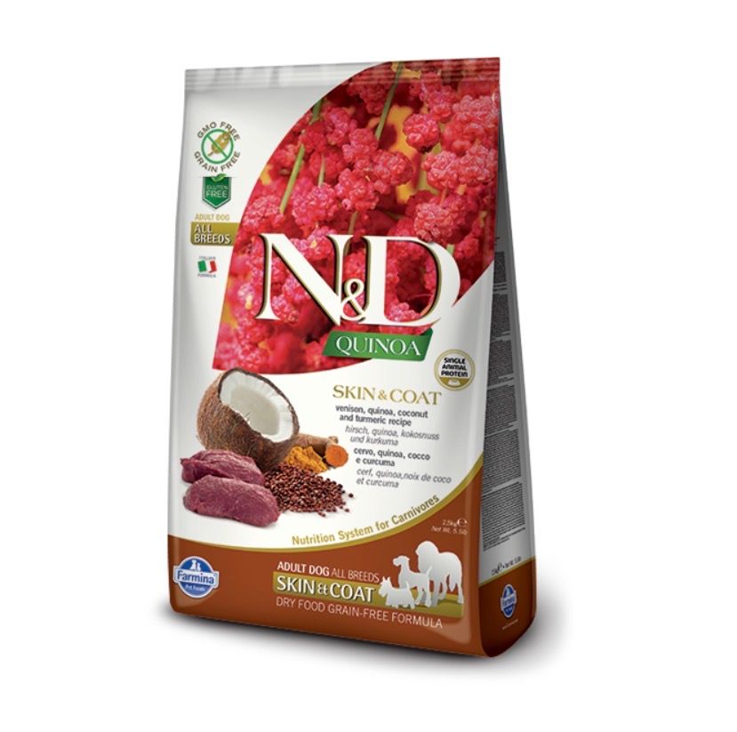 Farmina Dog Quinoa Skin &amp; Coat Venison , 15.4lb