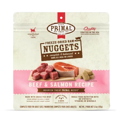 Primal Freeze Dried Beef And Salmon Cat 5.5oz