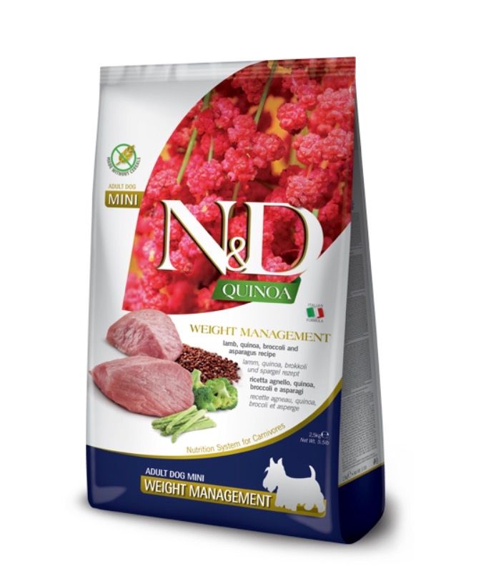 Farmina Lamb &amp; Quinoa Weight Management Adult mini Dog 2.5kg