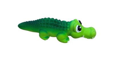 Bud'z Dog Toy - Latex Alligator Squeaker 8.2" Green