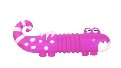 Bud'z Dog Toy -latex Lizard Pink 15cm