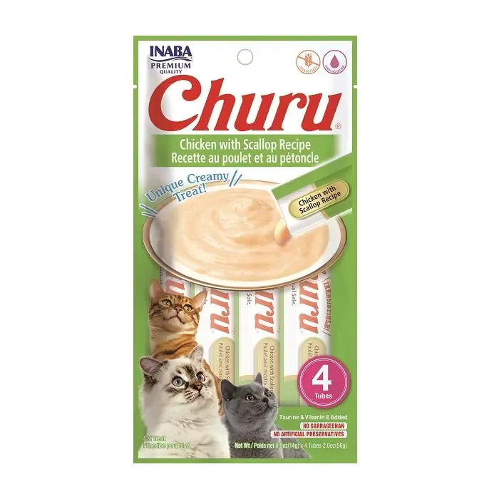 Inaba Cat Churu Chicken With Scallop 2.0oz