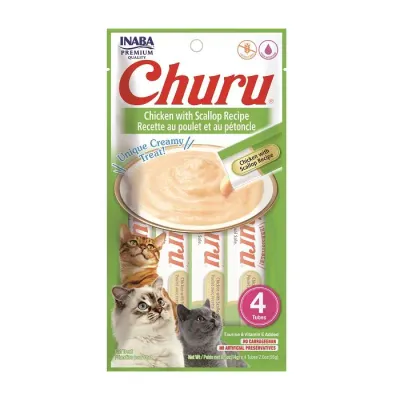 Inaba Cat Churu Chicken With Scallop 2.0oz