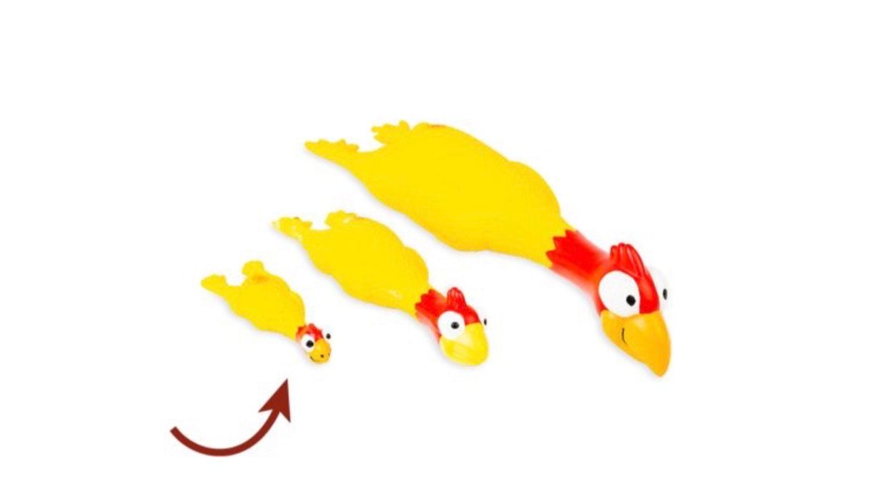 Bud'z Dog Toy - Chicken Squeaker 5.5"