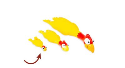 Bud'z Dog Toy - Chicken Squeaker 5.5"