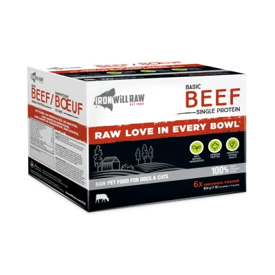 Iron Will Dog Basic Beef Single Protein 6lb