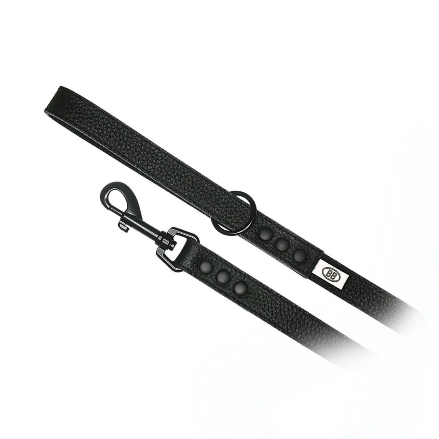 BB All Leather Leashes Limited Black Knight 1/2"x4"(no Crystal)