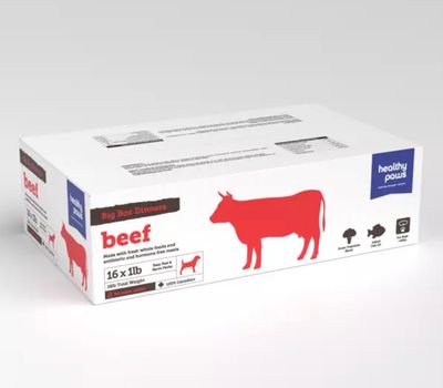 Healthy Paws Dog Complete Beef 16×1LBs