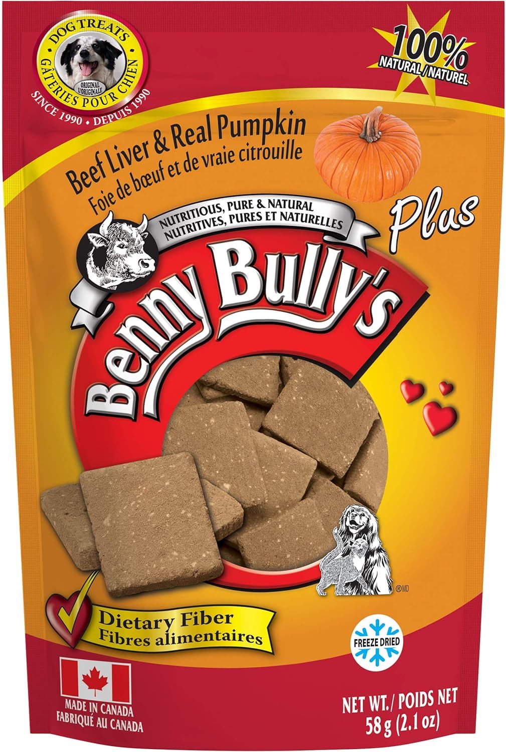 Benny Bully Dog Beef Liver &amp; Pumpkin 58g
