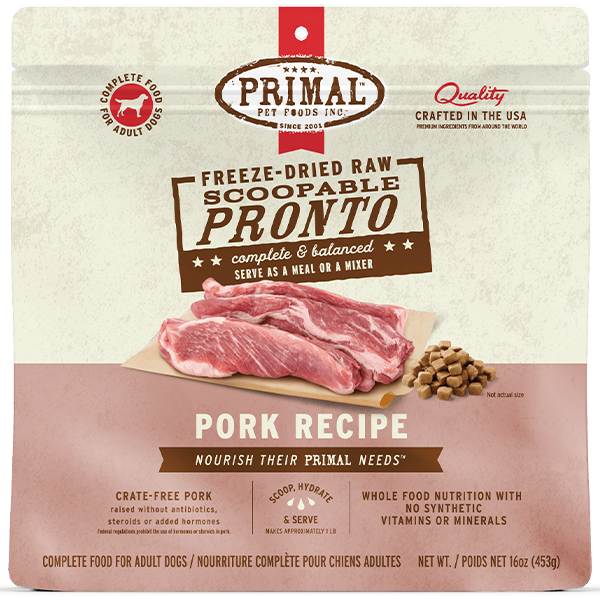 Primal Dog FD Pronto Pork 16OZ