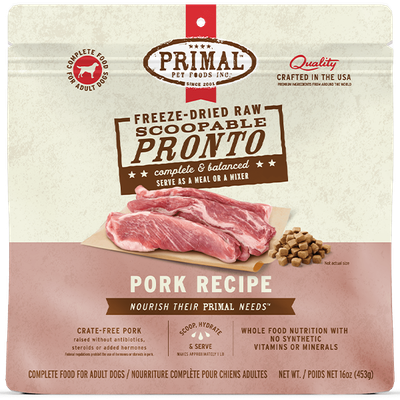 Primal Dog FD Pronto Pork 16OZ