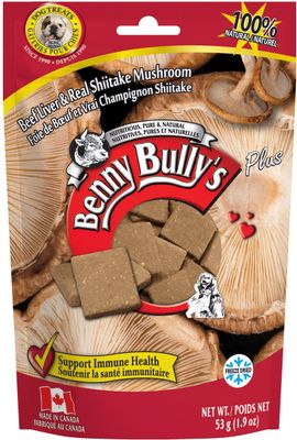 Benny Bully's Dog Beef Liver &amp; Real Shiitake Mushroom 53g(1.9oz)