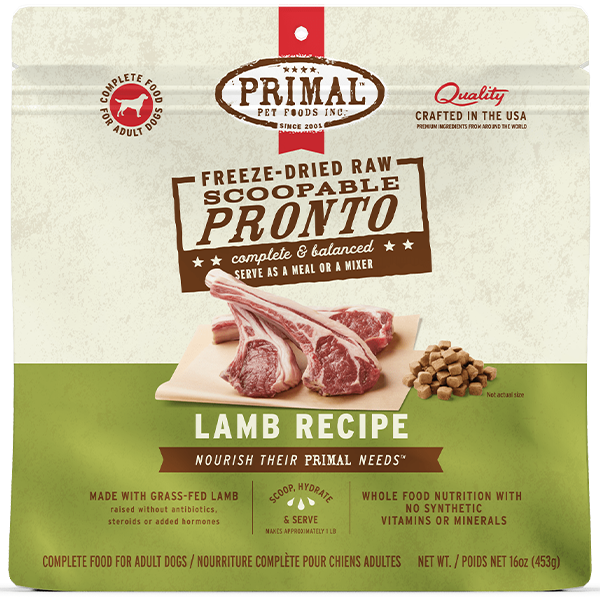 Primal Dog FD Pronto Lamb 16OZ