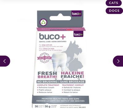 Baci Oral Health Buco +100mg 56G