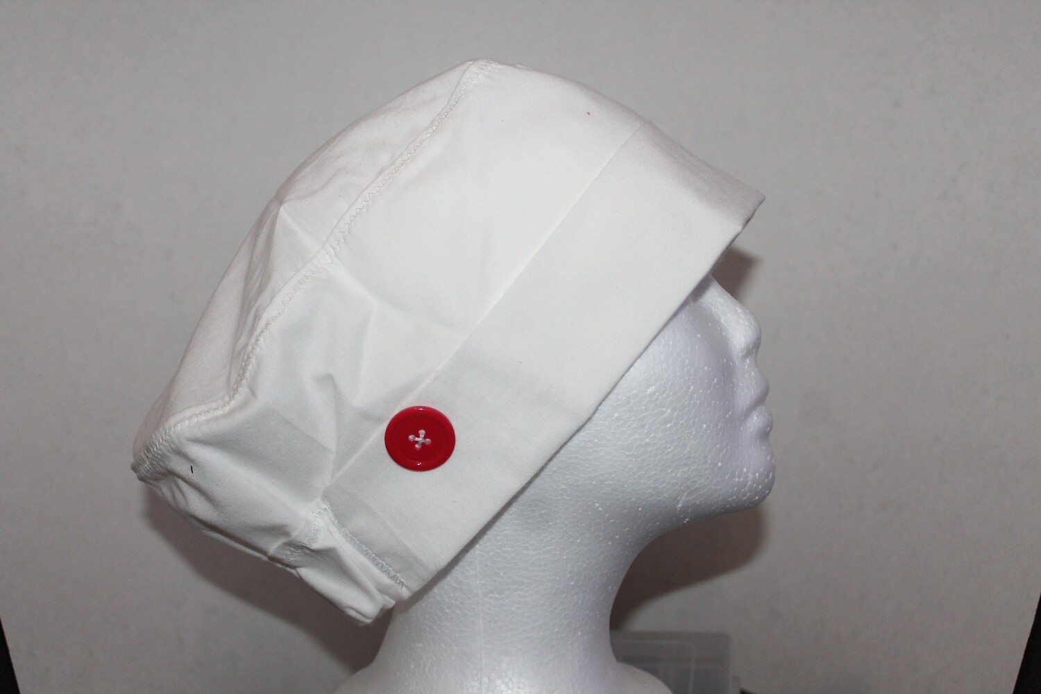 Plain White Scrub Cap