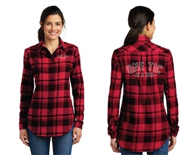 Plaid One Tic At A Time Long Sleeve