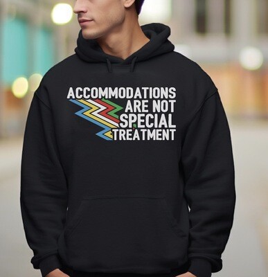 Accommodations Are Not Special Treatment Hooded Sweatshirts