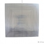 Aussie Spinners - Designer Collection - The Square  10cm - 304 Stainless Steel & Made in Australia