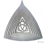A - REDUCED - Aussie Spinners - Designer Collection - LIMITED STOCK - 20cm TRIQUETRA - 304 Stainless Steel & Made in Australia