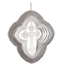 Aussie Spinners - Designer Collection - Catholic Cross 20cm - 304 Stainless Steel & Made in Australia