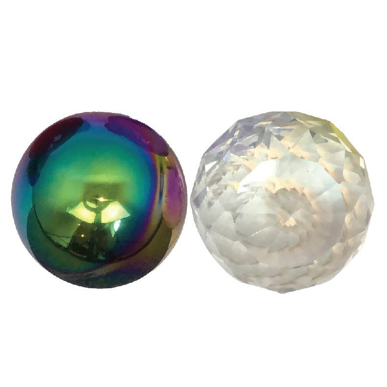 Z50mm Facet Cut CRYSTAL or a GLAZING BALL - add a DIFFERENT COLOUR - FOR $8 each