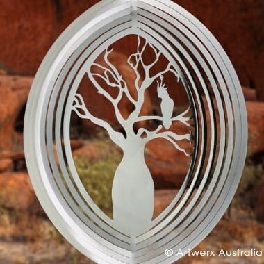 Aussie Spinners - Australiana - 20cm Boab Tree - 304 Stainless Steel & Made in Australia