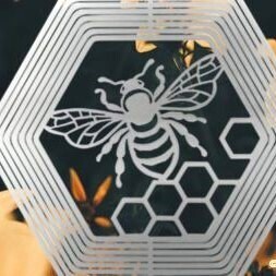 Aussie Spinners - Designer Collection - 26cm Honey Bee - 304 Stainless Steel & Made in Australia