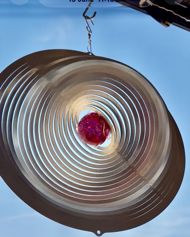 Aussie Spinners - Designer Contempo Collection - Eclipse 30cm - 304 Stainless Steel & Made in Australia - CHOOSE ANY COLOUR BALL and possibly a single spiral with a matching ball