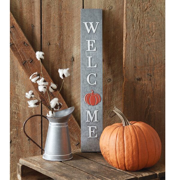 Galvanized Welcome Fall Sign