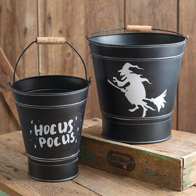 Set of Two Witch Buckets