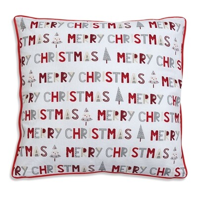 Double Sided Merry Christmas Throw Pillow