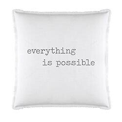 Face to Face Euro Pillow - Everything Is Possible