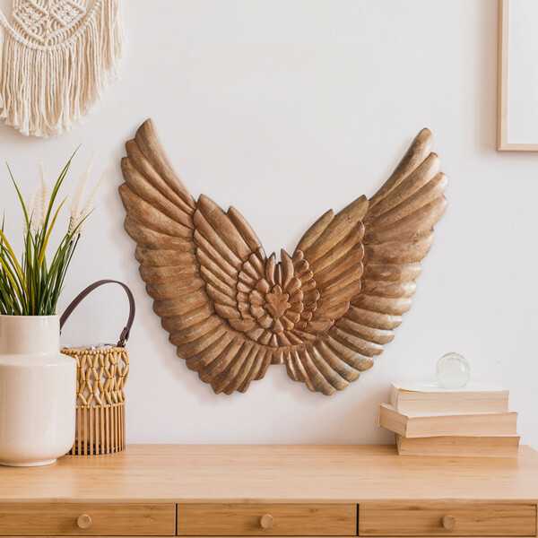 Reclaimed Angel Wings Wall Decor
