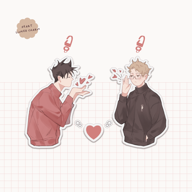 Kurotsuki Heart Linked Charm Set